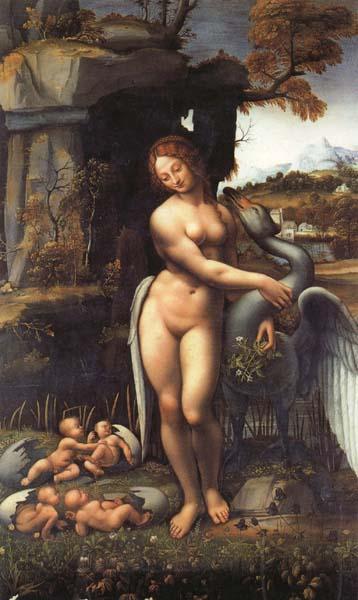 LEONARDO da Vinci Leda and the Swan oil painting picture